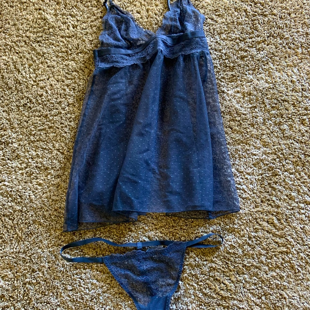Dusty blue Victoria’s Secret babydoll set